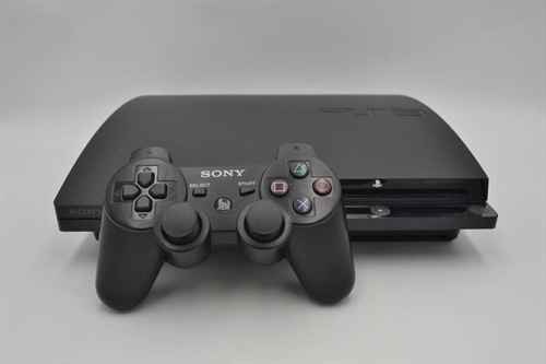 Playstation 3 - Sort Slim 320 GB HDD - Konsol - SNR 02-27456973-2082474-CECH-2504B (B Grade) (Genbrug)